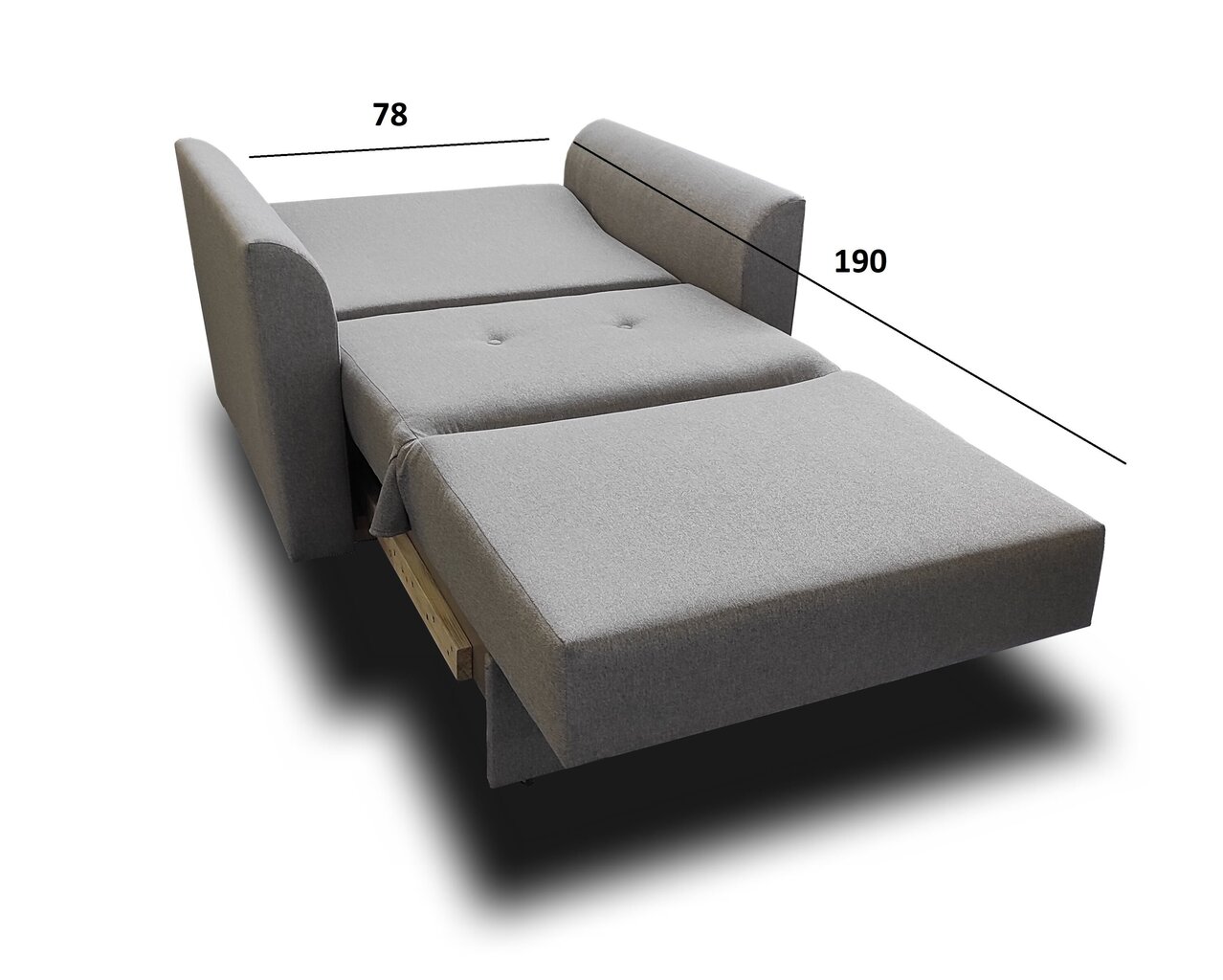 Sofa Mini 1, mėlyna kaina ir informacija | Sofos | pigu.lt