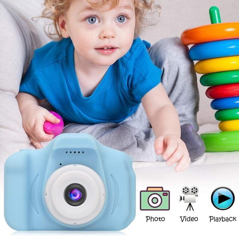 Kid Video Camera, X2 Mini, Blue kaina ir informacija | Veiksmo ir laisvalaikio kameros | pigu.lt