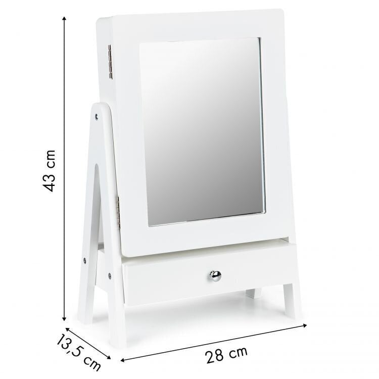 Pastatomas veidrodis su papuošalų spintele Modern Home kaina ir informacija | Veidrodžiai | pigu.lt