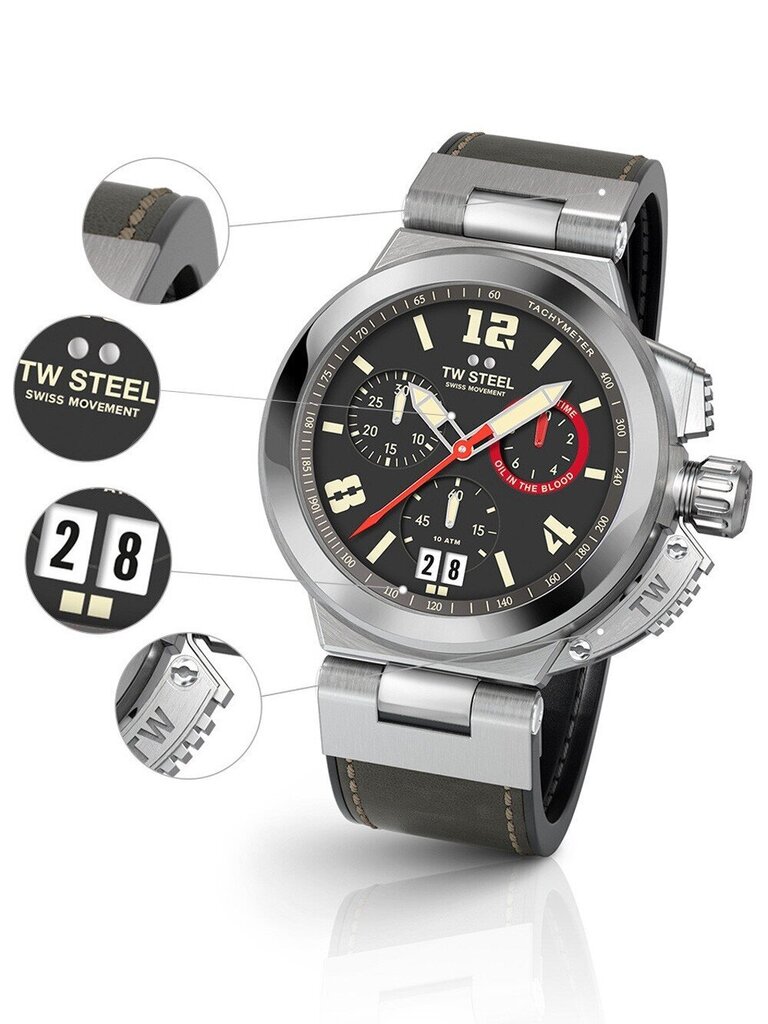 Vyriškas laikrodis TW-Steel TW999 kaina ir informacija | Vyriški laikrodžiai | pigu.lt