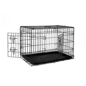 Клетка для собак, две двери, размер L цена и информация | Переноски, сумки | pigu.lt