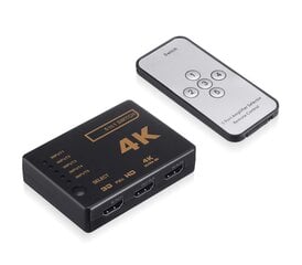 Адаптер Hallo HDMI Switch 5port with IR Remote цена и информация | Адаптеры, USB-разветвители | pigu.lt