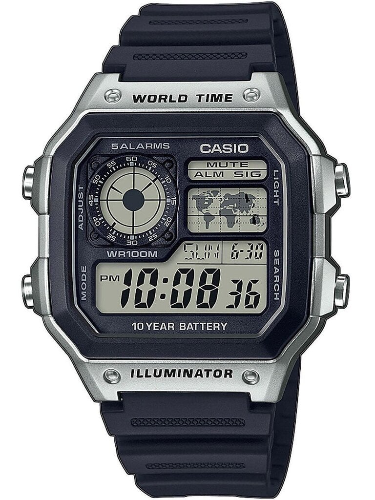 Laikrodis vyrams Casio AE 1200WH 1CVEF kaina ir informacija | Vyriški laikrodžiai | pigu.lt