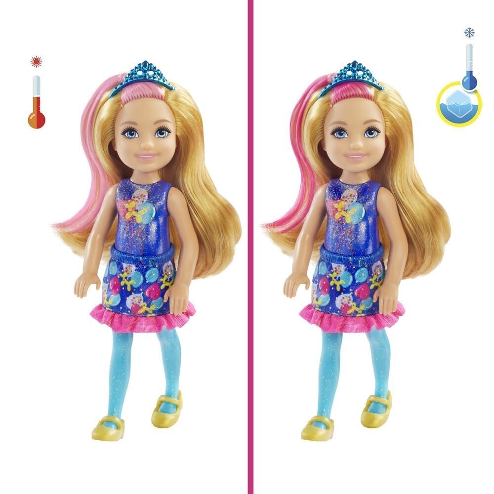 Barbie® Chelsea Color Reveal vakarėlio tematikos GTT26 lėlės-staigmenos kaina ir informacija | Žaislai mergaitėms | pigu.lt