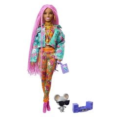 Lėlė Barbė (Barbie) Extra su žalia striuke kaina ir informacija | Barbie Vaikams ir kūdikiams | pigu.lt