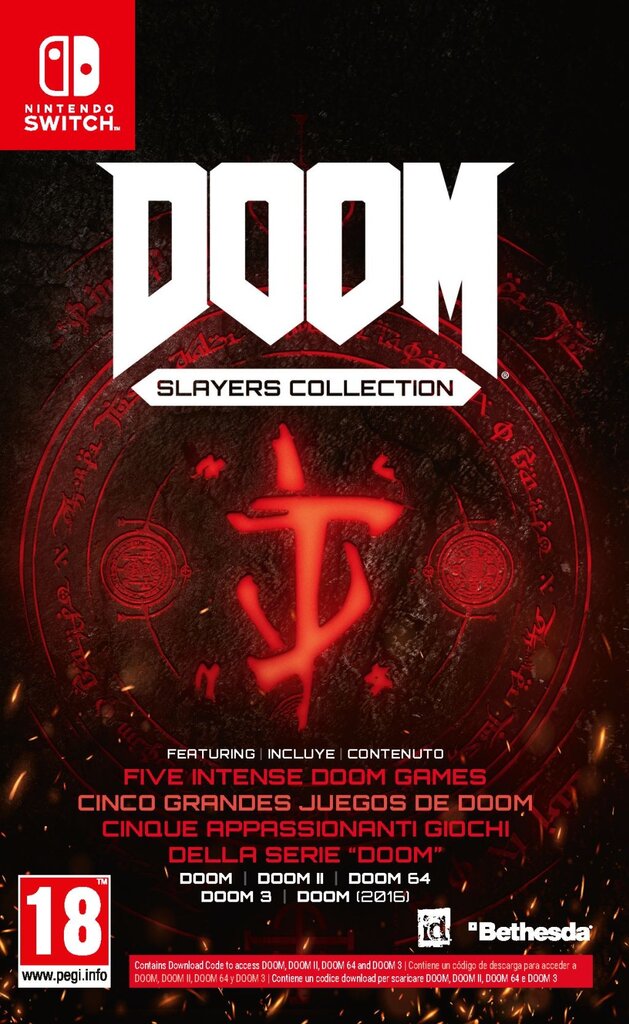Doom Slayers Collection - Doom 2016 (inc DLC for Doom 1/2/64/3) - EN/ES/IT (Switch) kaina ir informacija | Kompiuteriniai žaidimai | pigu.lt