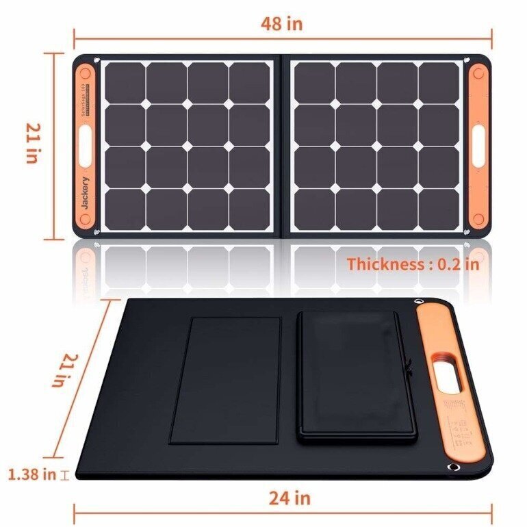 Jackery SolarSaga 100W saulės modulis kaina ir informacija | Atsarginiai maitinimo šaltiniai (power bank) | pigu.lt