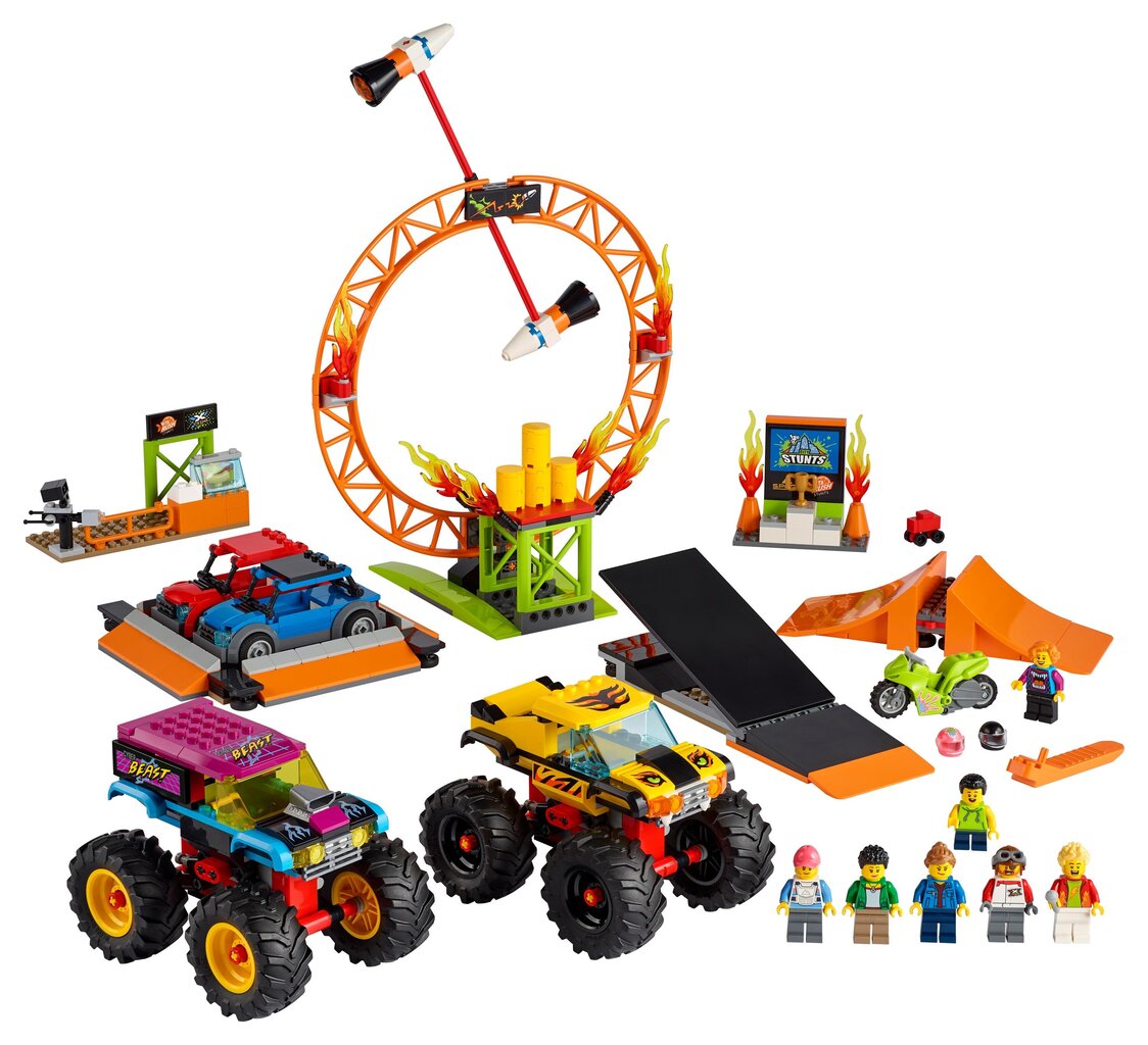 60295 LEGO® City Kaskadininkų pasirodymo arena kaina ir informacija | Konstruktoriai ir kaladėlės | pigu.lt
