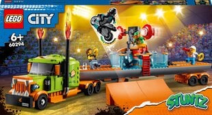60294 LEGO® City Stuntz Грузовик для каскадерских трюков цена и информация | Конструкторы и кубики | pigu.lt
