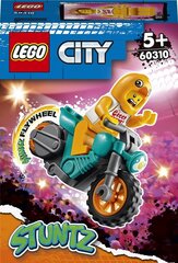 60310 LEGO® City Stunt Трюковый мотоцикл с цыплёнком цена и информация | Конструкторы и кубики | pigu.lt