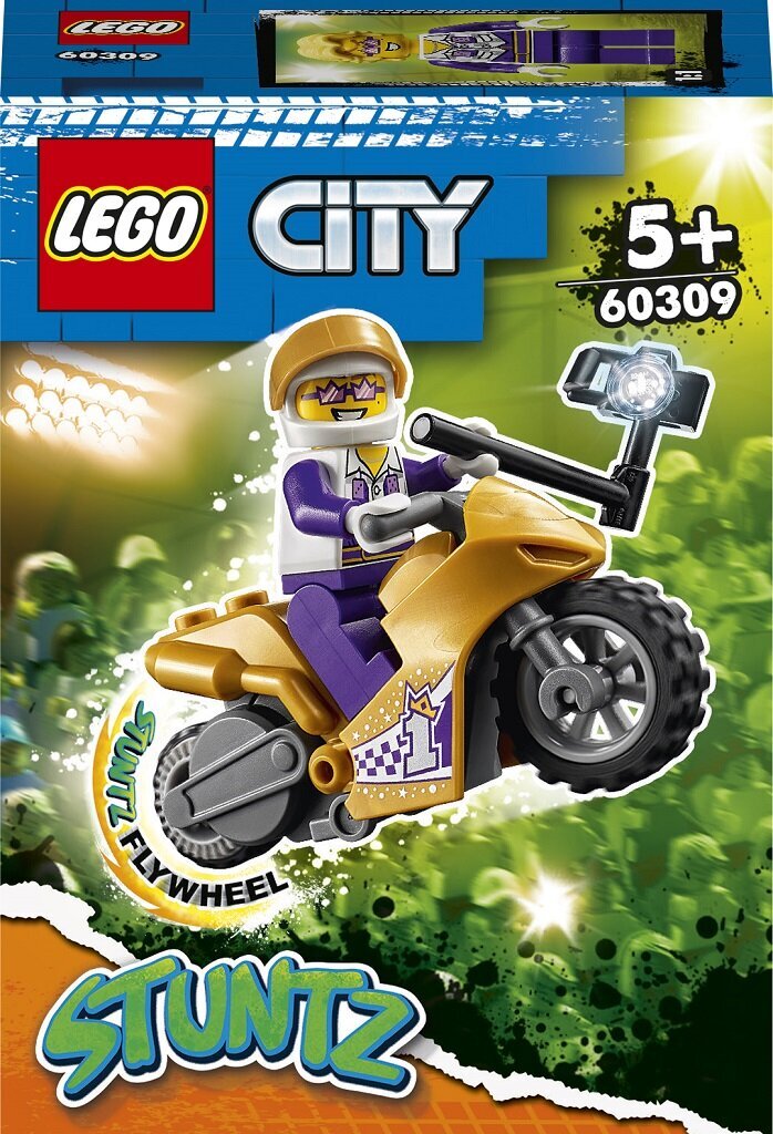 60309 LEGO® City Kaskadininkų motociklas asmenukėms kaina ir informacija | Konstruktoriai ir kaladėlės | pigu.lt