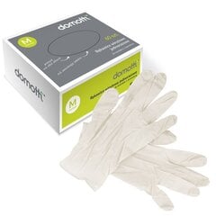 Одноразовые виниловые перчатки Domotti, размер M, 60 шт. цена и информация | Инвентарь для уборки и принадлежности | pigu.lt