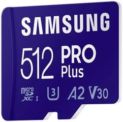 Samsung MB-MD512KA/EU, microSDXC, 512 GB kaina ir informacija | Atminties kortelės telefonams | pigu.lt