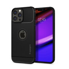 Spigen Rugged Armor case cover, skirtas iPhone 13 Pro, matinė juoda kaina ir informacija | Telefono dėklai | pigu.lt