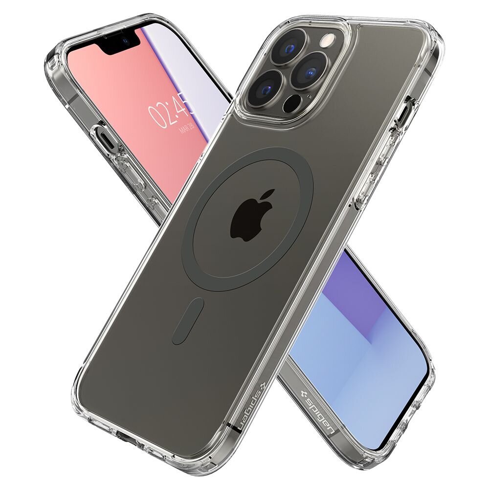 Dėklas telefonui Spigen Ultra Hybrid Mag case for iPhone 13 Pro Max  graphite, Apple iPhone 13 Pro Max, Pilka kaina | pigu.lt