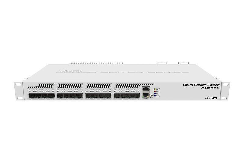 Switch Mikrotik Type L3|Rack|1x10Base-T / 100Base-TX / 1000Base-T|16xSFP+|1xRJ45|CRS317-1G-16S+RM цена и информация | Adapteriai, USB šakotuvai | pigu.lt