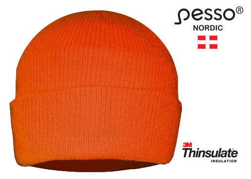 Šilta kepurė Pesso Thinsulate, oranžinė kaina ir informacija | Galvos apsauga | pigu.lt