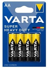 Батарейки Varta Superlife/Super Heavy Duty, AA (LR6) 4 шт. цена и информация | Батарейки | pigu.lt