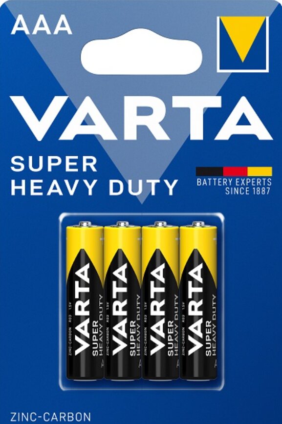 Baterijos Varta Superlife/Super Heavy Duty, AAA (LR03), 4vnt. kaina ir informacija | Elementai | pigu.lt