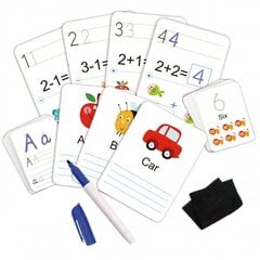 Edukacinės kortelės "Mokomės rašyti ir skaičiuoti" kaina ir informacija | Lavinamieji žaislai | pigu.lt