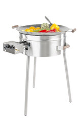 Wok rinkinys GrillSymbol PRO-545 inox, Ø54cm, dujų degiklis, цена и информация | Грили | pigu.lt