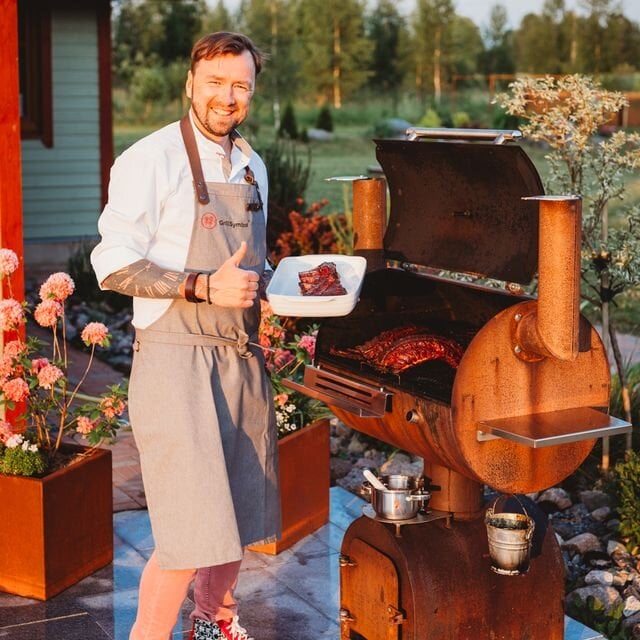 Anglies kepsninė-rūkykla GrillSymbol BBQ Smoker Smoky Beast kaina ir informacija | Rūkyklos, priedai | pigu.lt