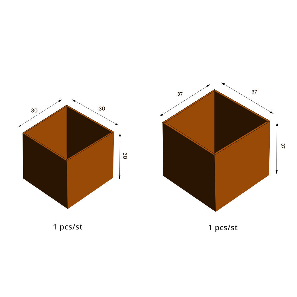 Gėlių vazonų rinkinys GrillSymbol Fiora 2 kaina ir informacija | Vazonai | pigu.lt