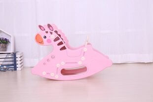Лошадка-качалка Pony 2 в 1, розовый цена и информация | Детские качели | pigu.lt