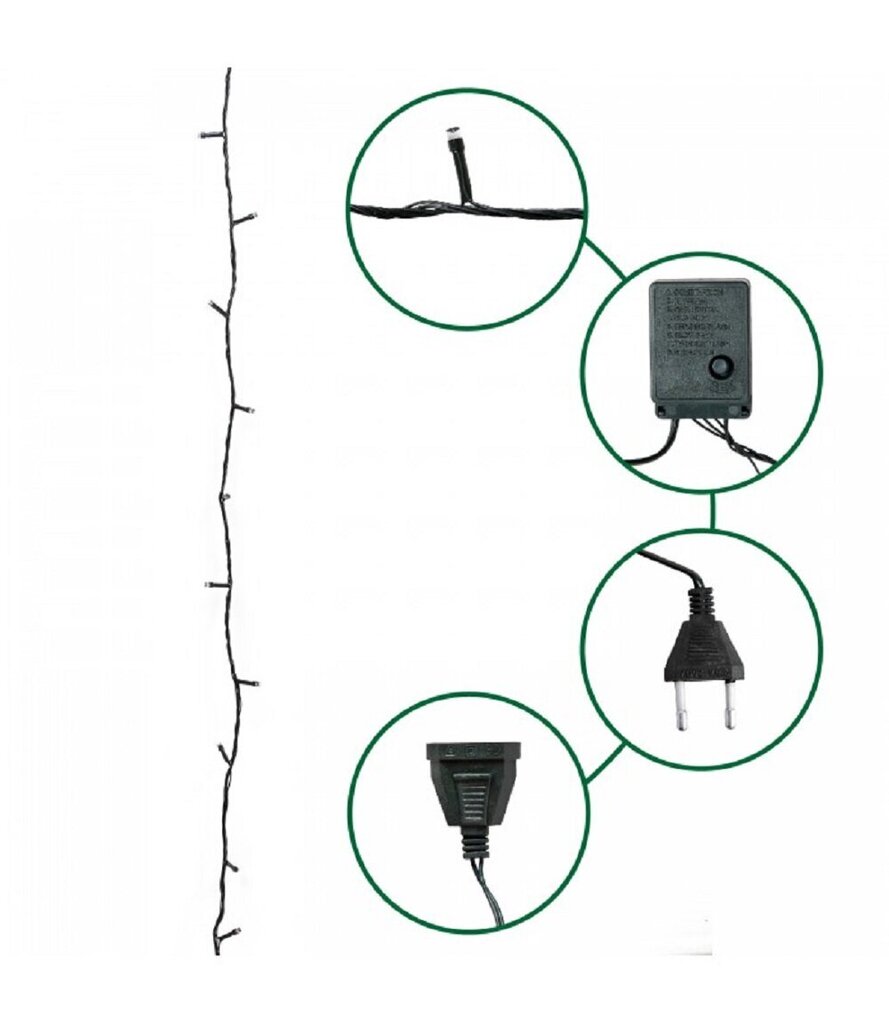 Kalėdinės lemputės 500LED 35 m kaina ir informacija | Girliandos | pigu.lt