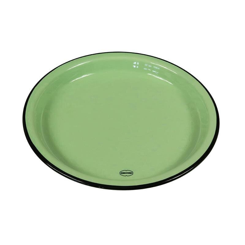 Cabanaz lėkštė, vintažinė žalia, M kaina ir informacija | Indai, lėkštės, pietų servizai | pigu.lt