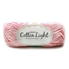 Пряжа Drops Cotton Light  05, 50 g, 105 м цена и информация | Принадлежности для вязания | pigu.lt