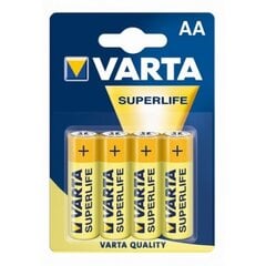 Батарейки Varta Superlife/Super Heavy Duty, AA (LR6) 4 шт. цена и информация | Батарейки | pigu.lt