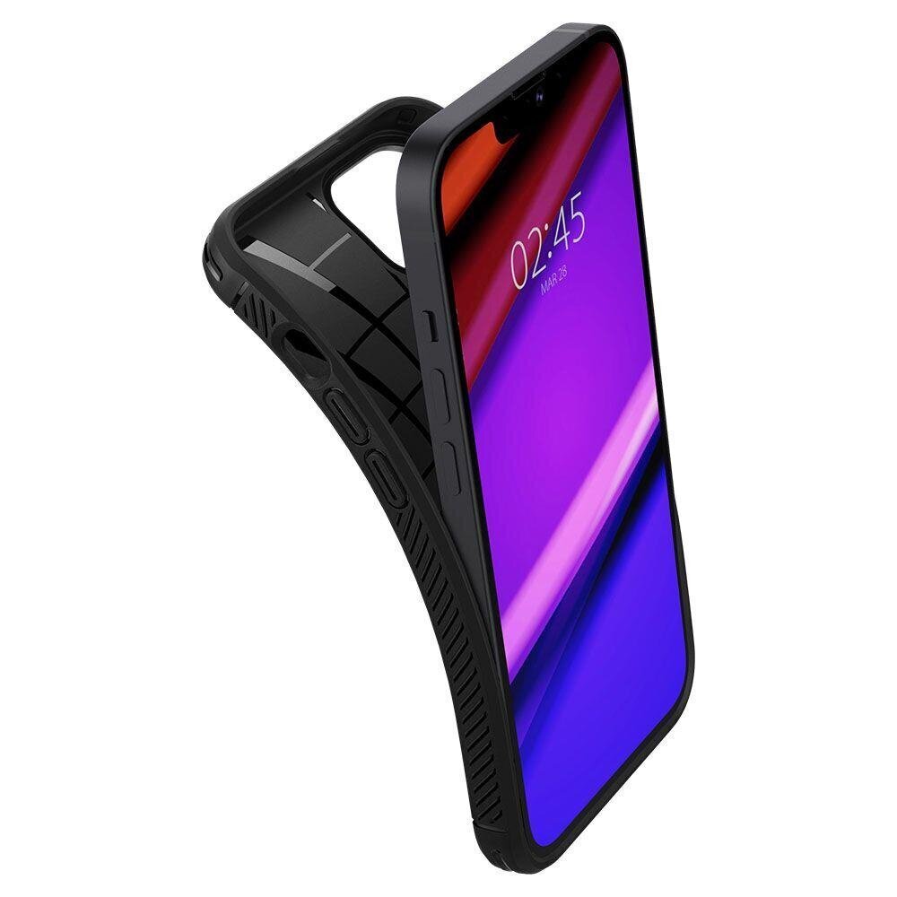 Spigen Rugged Armor case cover, skirtas iPhone 13 mini, matinė juoda цена и информация | Telefono dėklai | pigu.lt