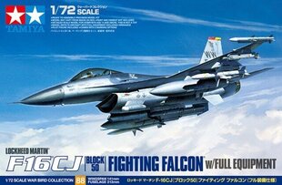 Konstruktorius Tamiya - F-16CJ Fighting Falcon w/Full Equipment, 1/72, 60788 kaina ir informacija | Konstruktoriai ir kaladėlės | pigu.lt
