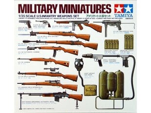 Сборная пластиковая модель Tamiya - U.S. Infantry Weapons Set, 1/35, 35121 цена и информация | Конструкторы и кубики | pigu.lt
