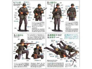 Konstruktorius Tamiya - German Infantry Set (French Campaign), 1/35, 35293 kaina ir informacija | Konstruktoriai ir kaladėlės | pigu.lt