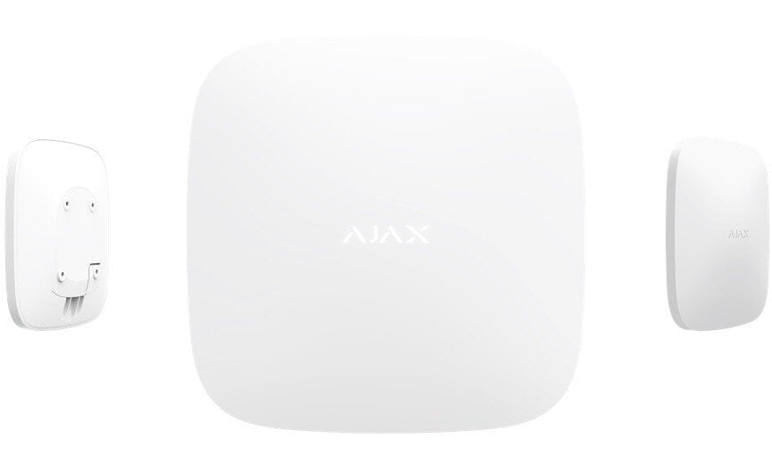 AJAX Signalizacijos valdymo pultas Hub Plus 2xSIM, 3G / 2G, Ethernet, baltas kaina ir informacija | Apsaugos sistemos, valdikliai | pigu.lt