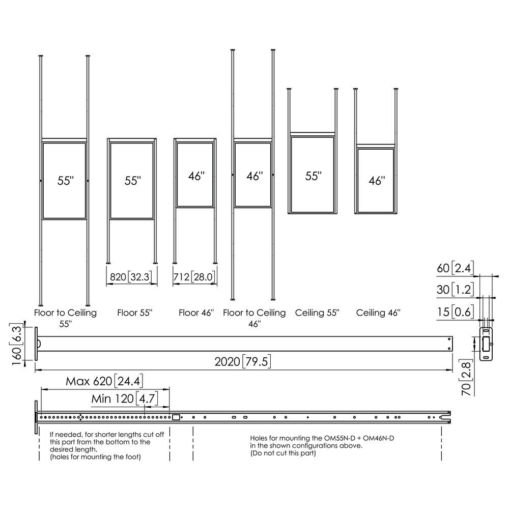 Vogel's PFFC 4655 46"-55" kaina ir informacija | Televizorių laikikliai, tvirtinimai | pigu.lt