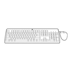 HPE 631348-B21 цена и информация | Клавиатуры | pigu.lt