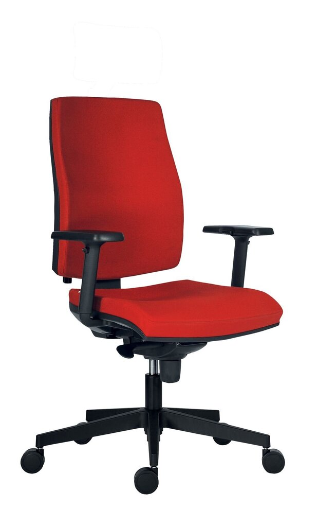 Biuro kėdė Wood Garden 1880, raudona/juoda kaina ir informacija | Biuro kėdės | pigu.lt