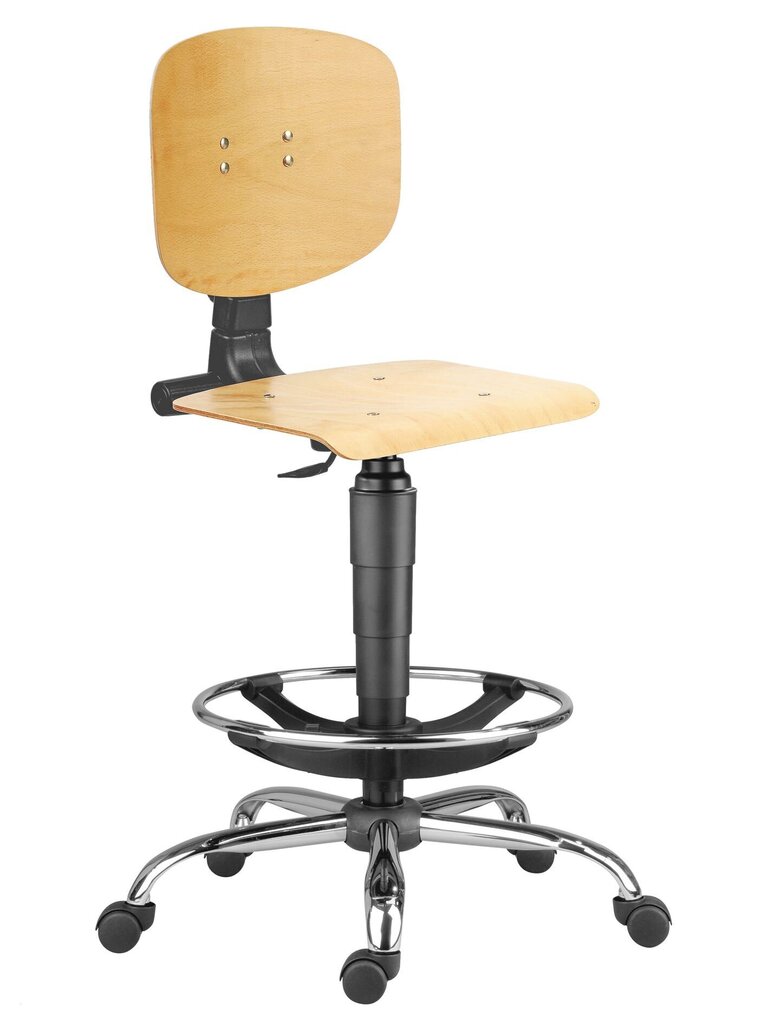 Biuro kėdė Wood Garden 1290 L, ruda kaina ir informacija | Biuro kėdės | pigu.lt