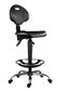 Biuro kėdė Wood Garden 1290 L PU CH EXT, juoda kaina ir informacija | Biuro kėdės | pigu.lt