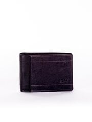 черно-серый мужской кошелек с прострочкой цена и информация | Мужские кошельки | pigu.lt