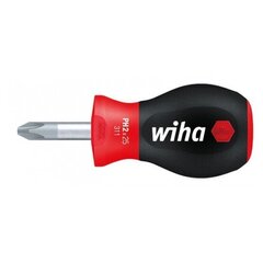 Atsuktuvas Wiha SoftFinish Phillips, trumpas Stubby (PH1 x 25x4,5mm) цена и информация | Механические инструменты | pigu.lt