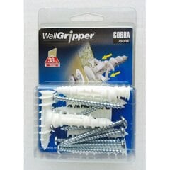 Cobra WallGripper, 4 мм, 8 шт., самосверлящие настенные анкеры для гипсокартона цена и информация | Крепежные изделия | pigu.lt