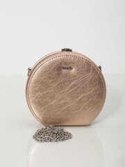 Круглая кожаная сумочка грязно-розового цвета цена и информация | Женская сумка Bugatti | pigu.lt