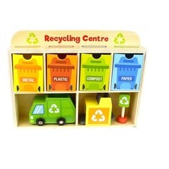 Деревянная образовательная игра по сортировке отходов, Tooky Toy цена и информация | Развивающие игрушки | pigu.lt