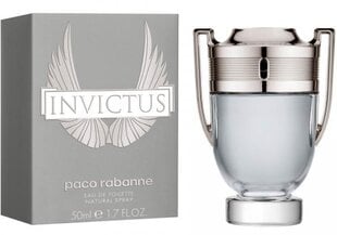 Мужская парфюмерия Invictus Paco Rabanne EDT: Емкость - 50 ml цена и информация | Мужские духи | pigu.lt