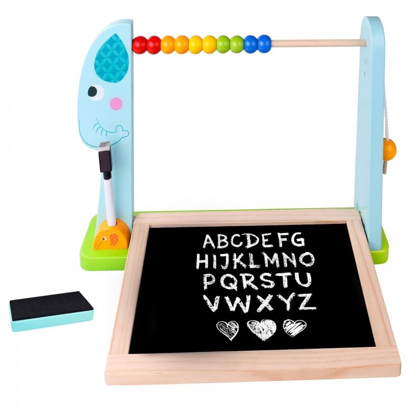 Edukacinė dvipusė lenta su 18 magnetinių elementų, Tooky Toy kaina ir informacija | Lavinamieji žaislai | pigu.lt