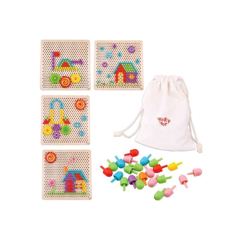 Dėlionė su kaisčiais, Tooky Toy kaina ir informacija | Dėlionės (puzzle) | pigu.lt